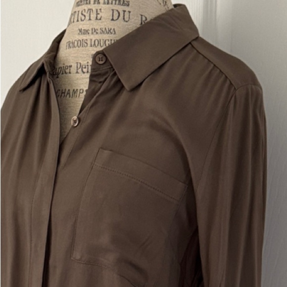 Olive Green Button-Up long sleeve romper